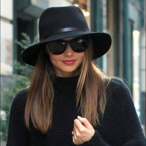 Rag & bone floppy brim hat black M